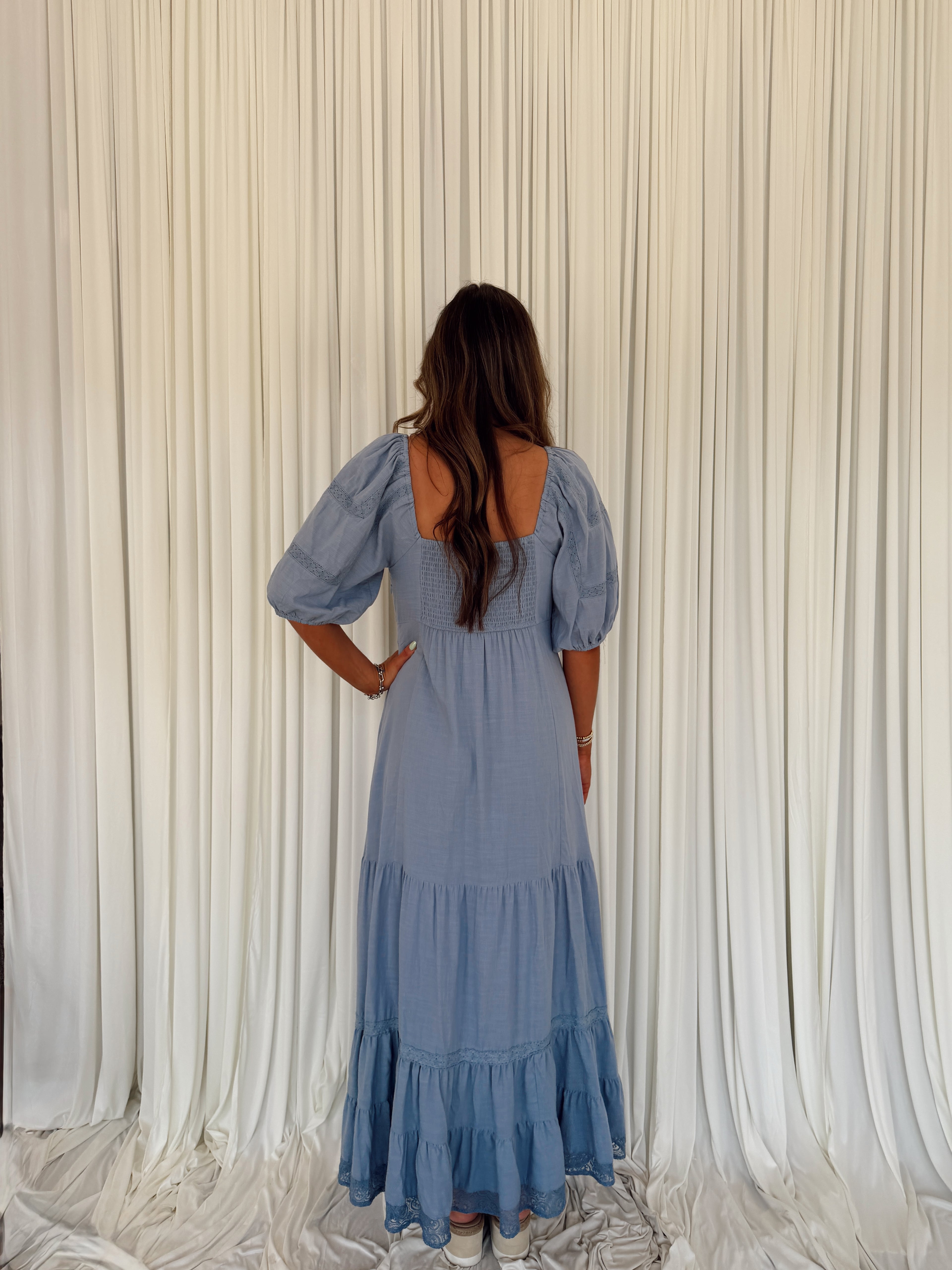 Lace Inset Maxi Dress  Seven & James