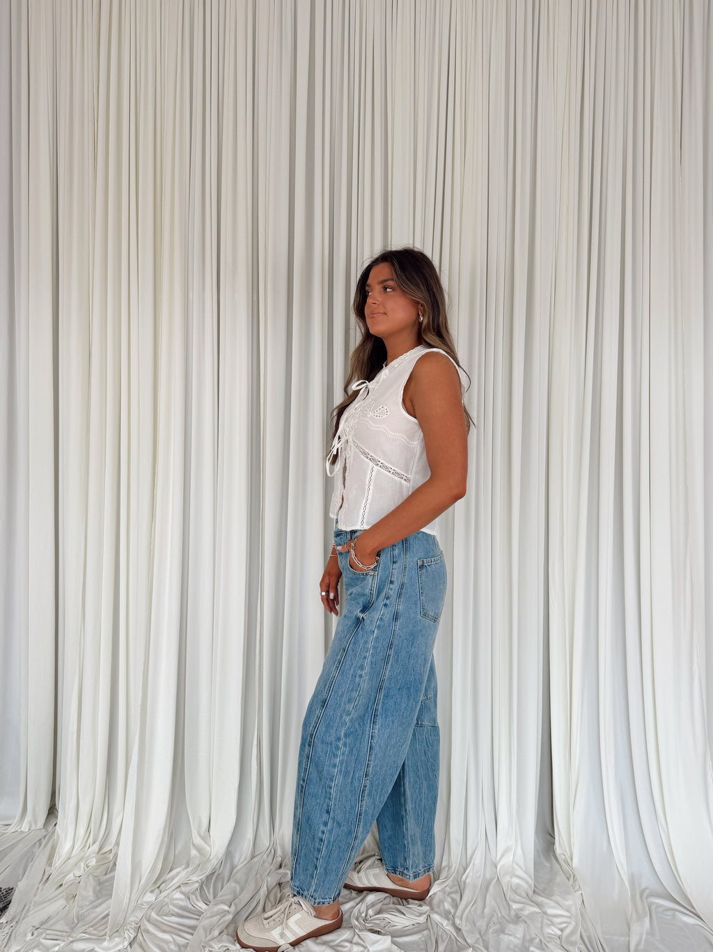 Mineral Washed Barrel Pants