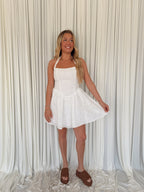 Halter Embellished Mini Dress