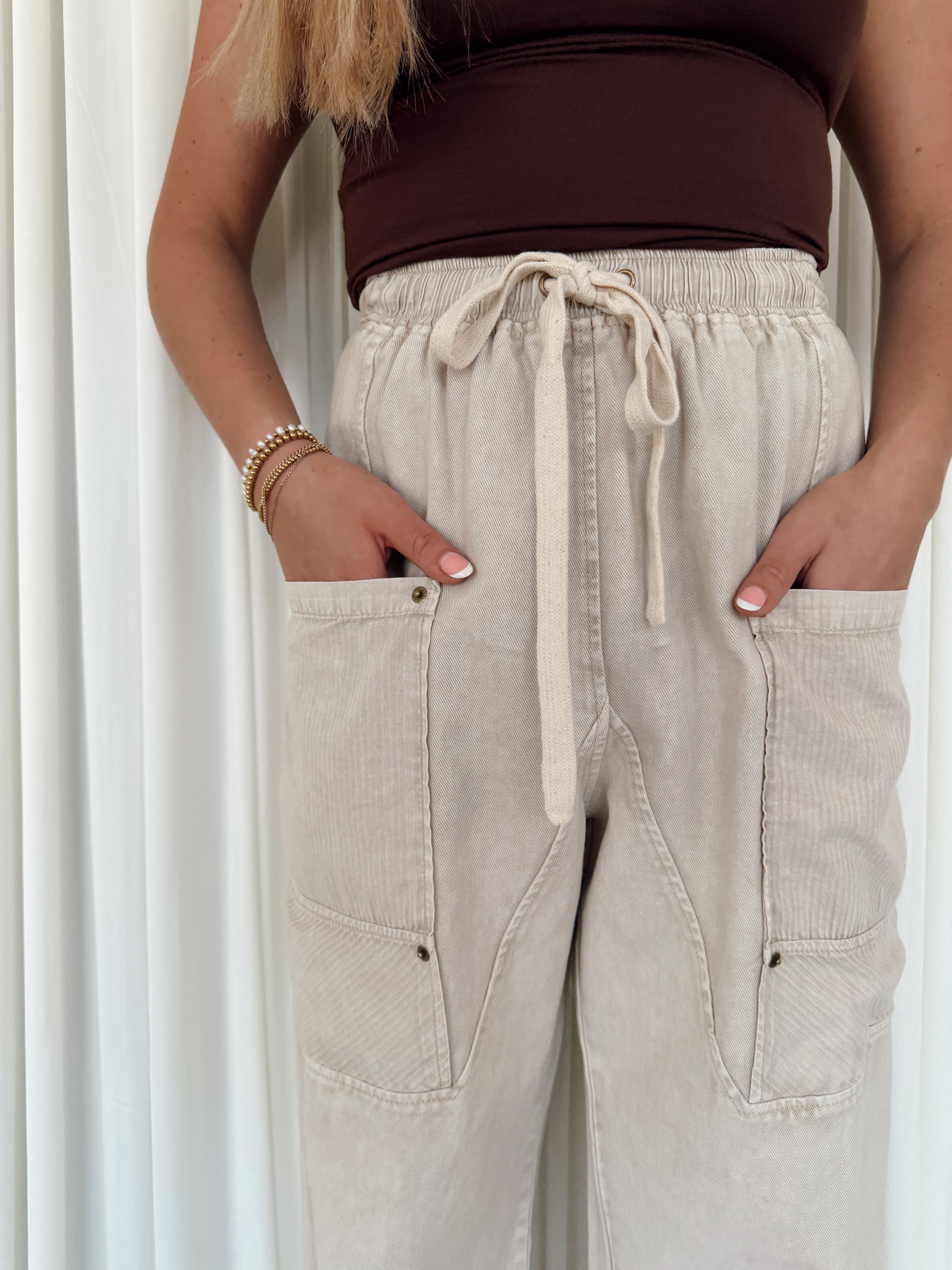 Side Pocket Wide Pants