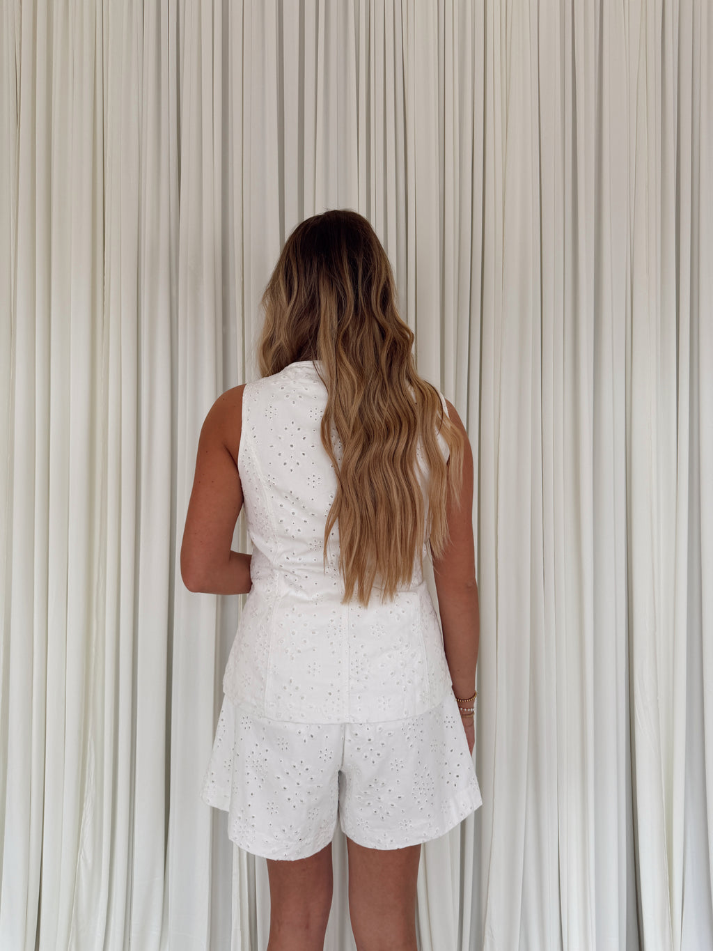 Twill Eyelet Vest