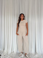 Mineral Washed Wide Leg Pants