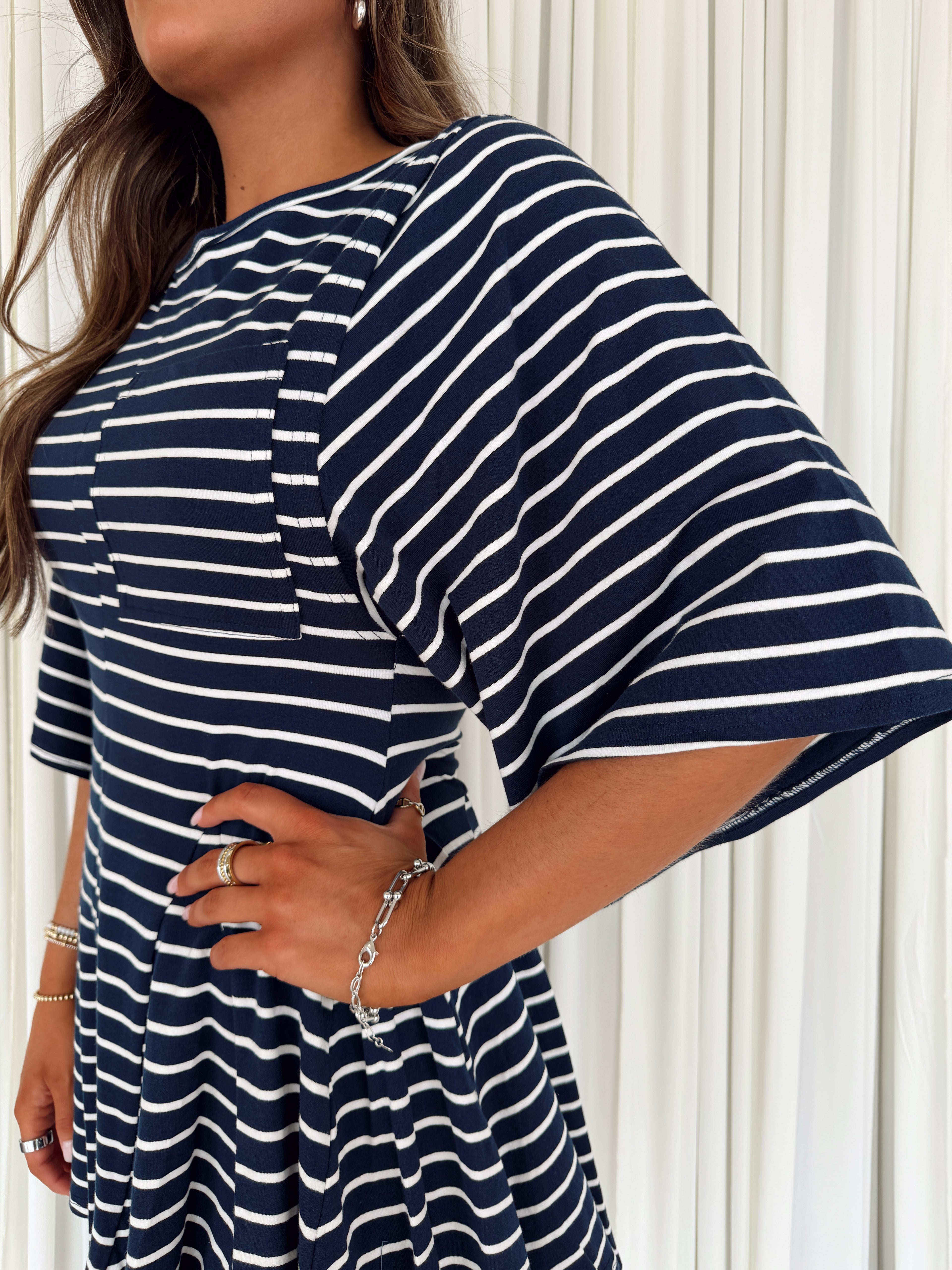 Striped Flowy Romper