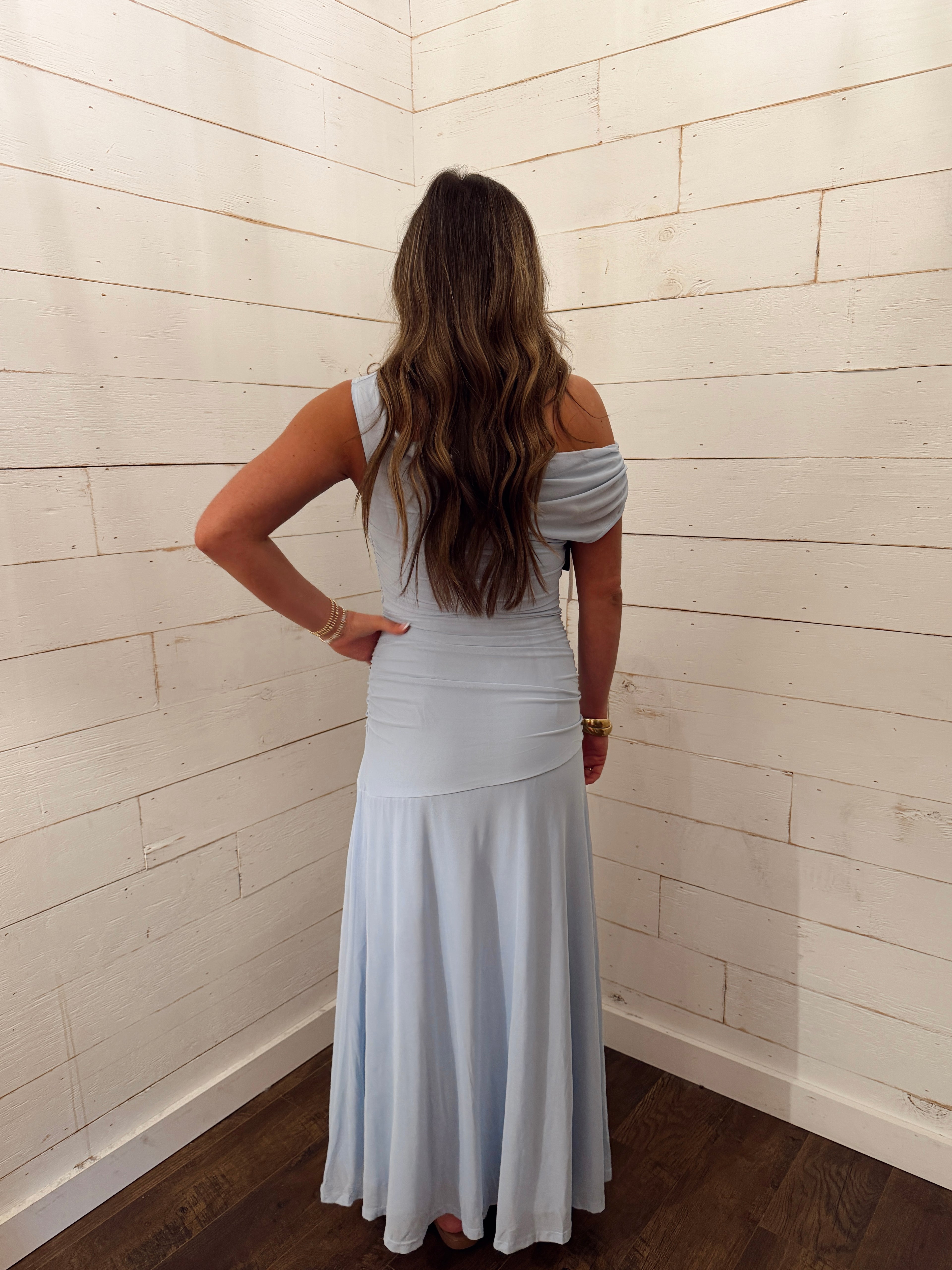 Off the Shoulder Maxi Dress
