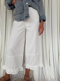 Ruffled Hem Pants