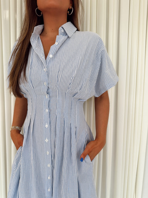 Bonnie Buttondown Woven Midi Dress