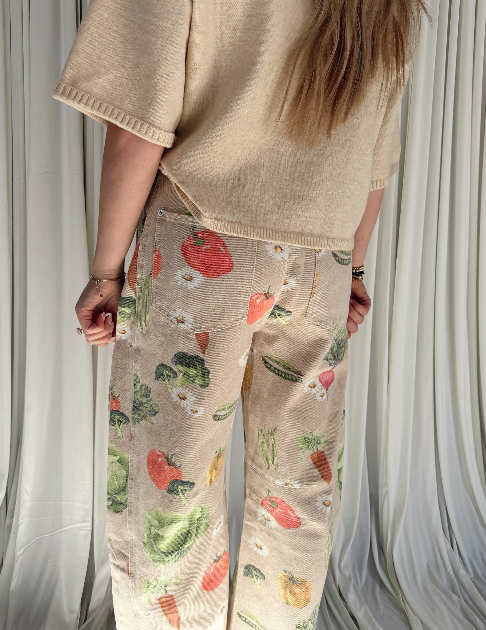 Mineral Washed Garden Barrel Leg Pants