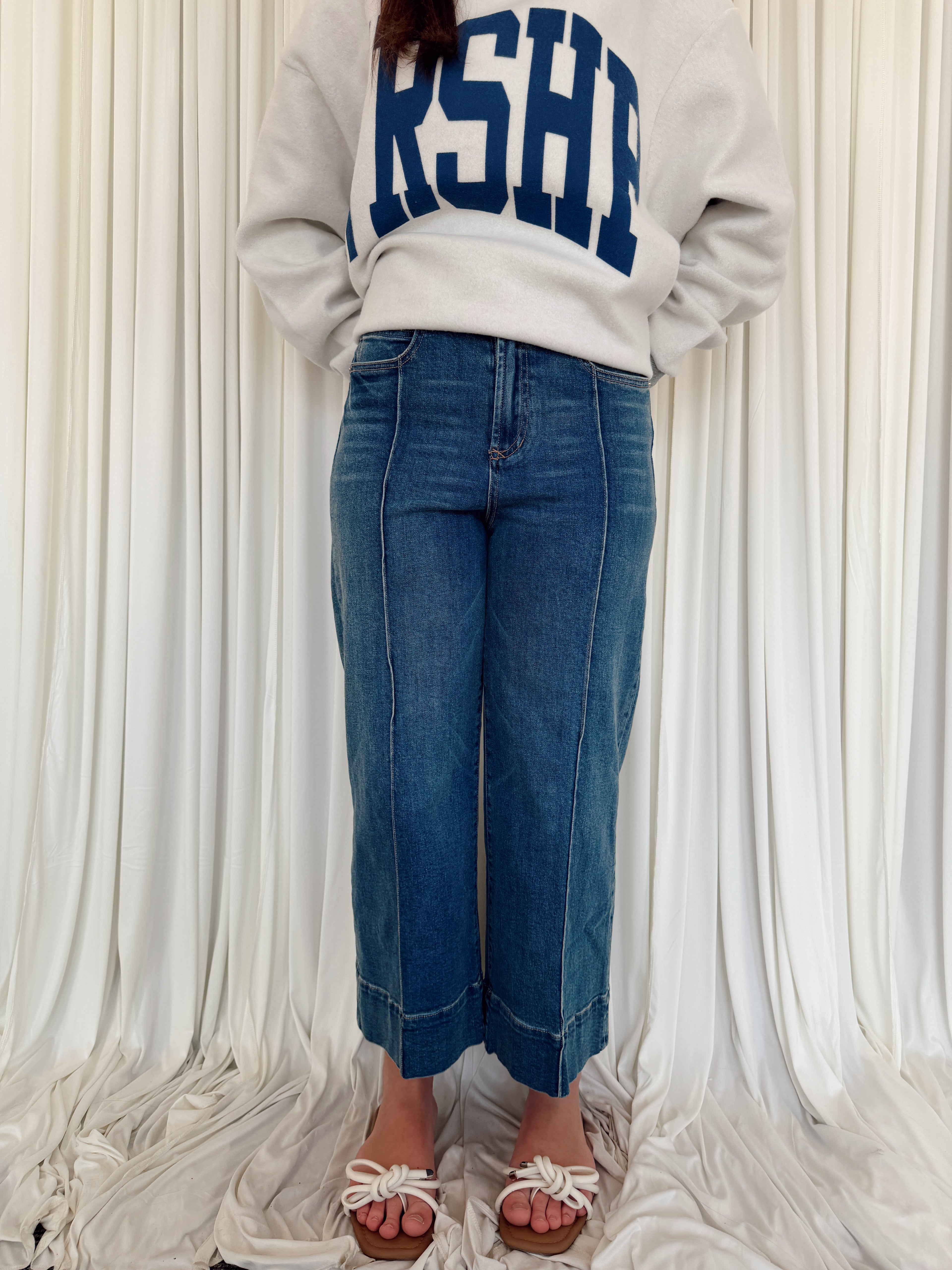Audrey Wide Leg Jean - Prenma