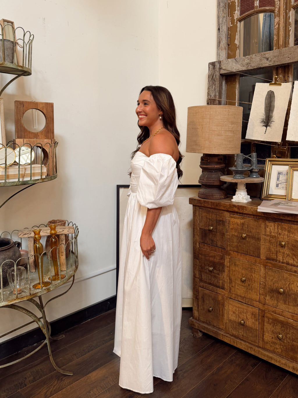 Off-the-Shoulder Maxi Dress