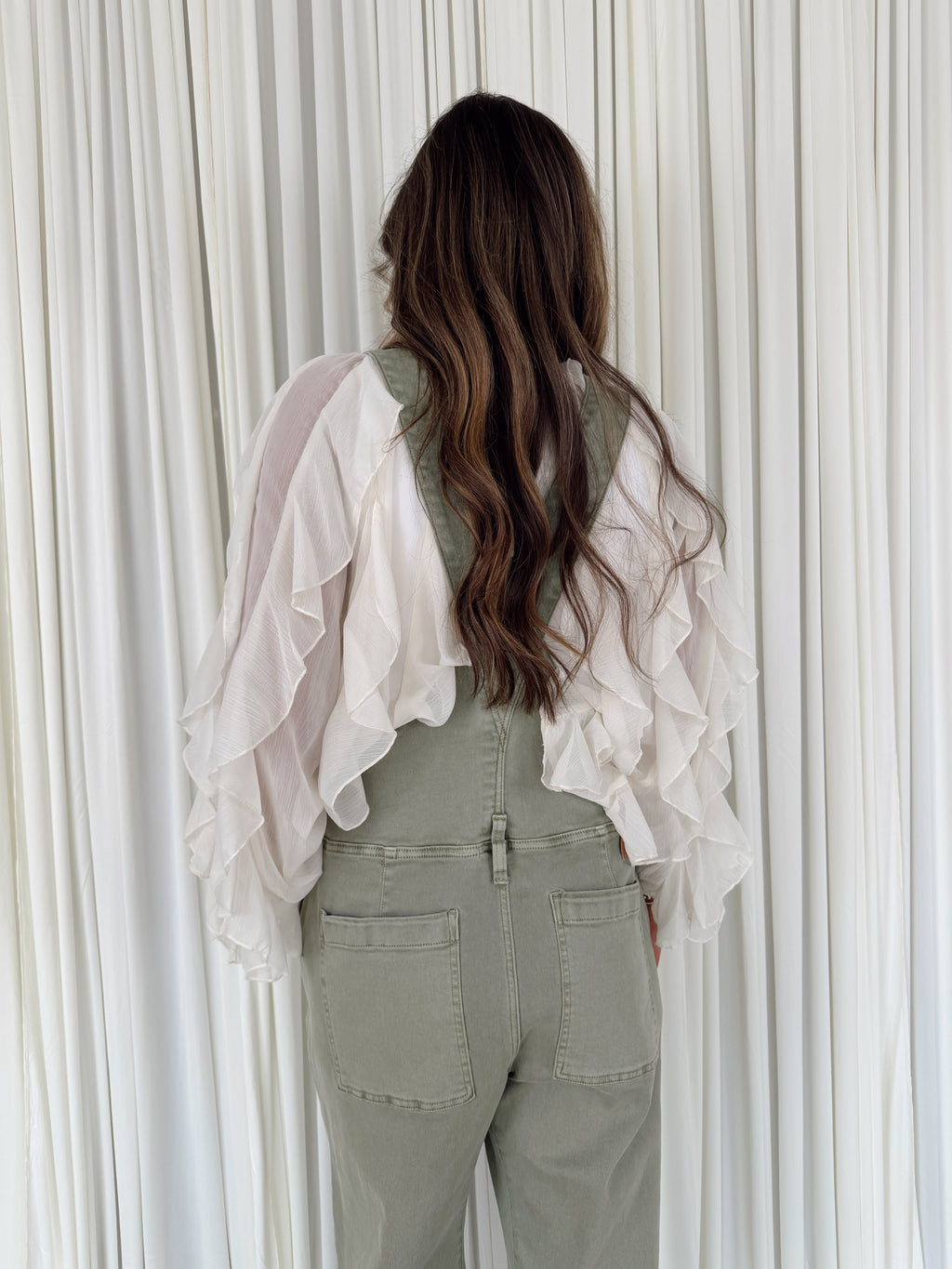 Lasso Barrel Overalls - Vetiver