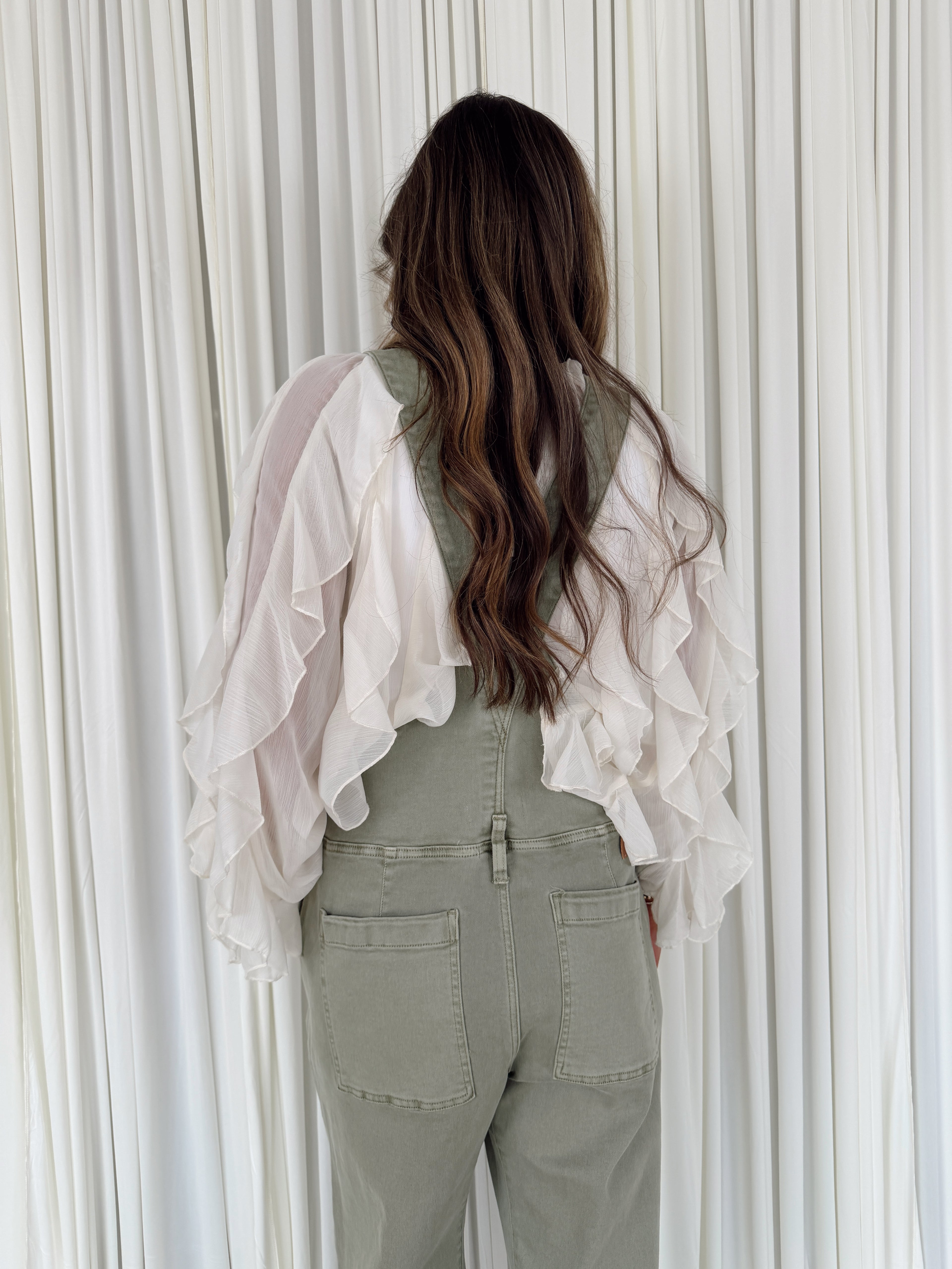 Lasso Barrel Overalls - Vetiver