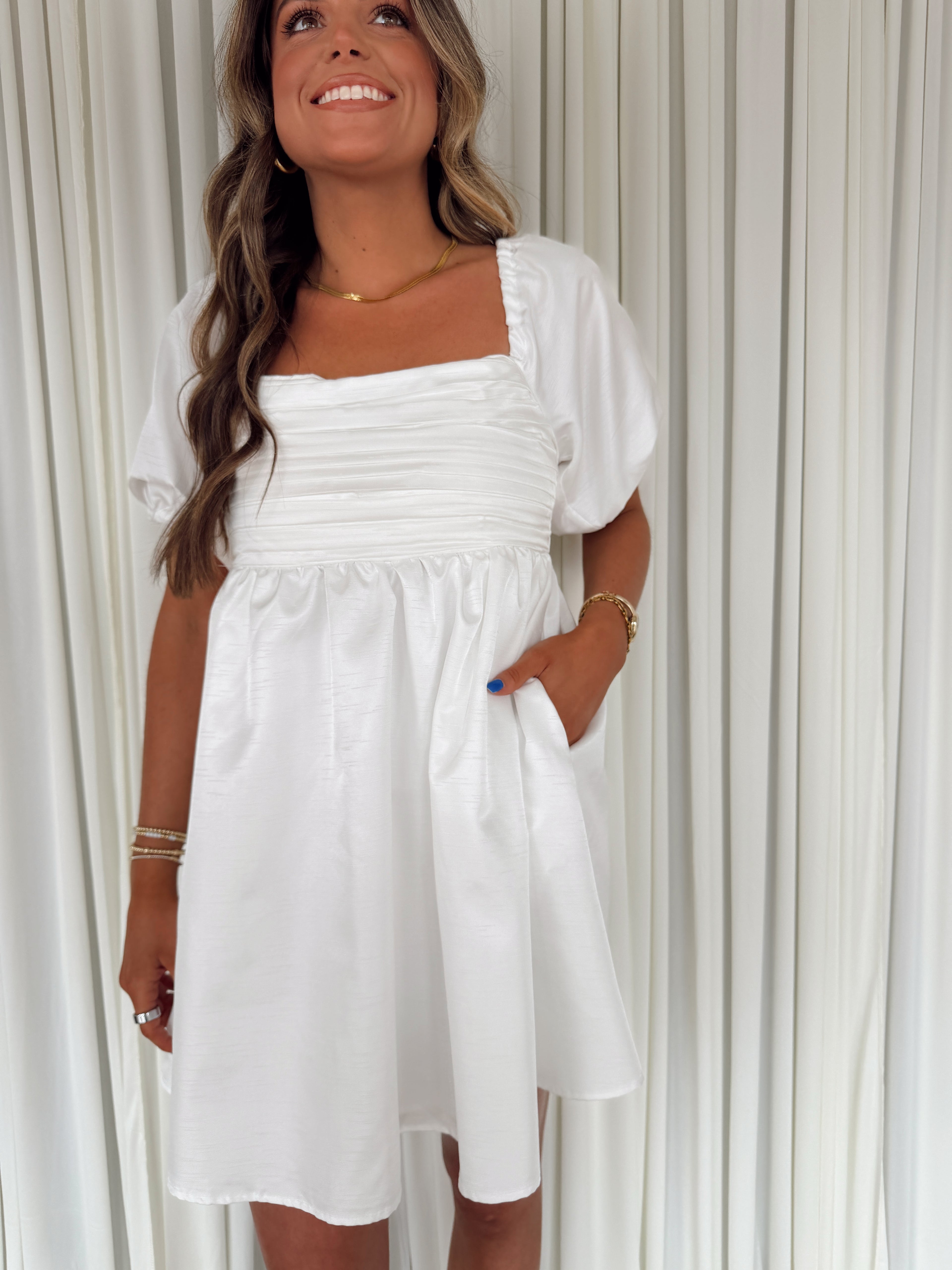 Square Neck Mini Dress