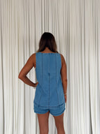 Cotton Denim Tank