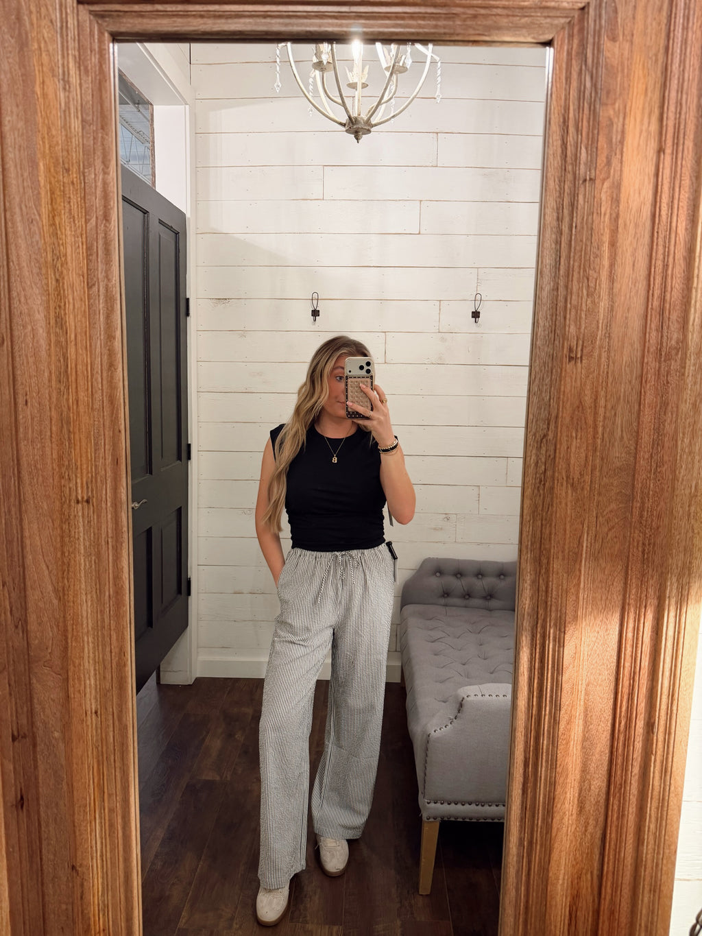 Striped Wide Leg Pants