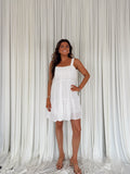 Tiered Square Neck Mini Dress