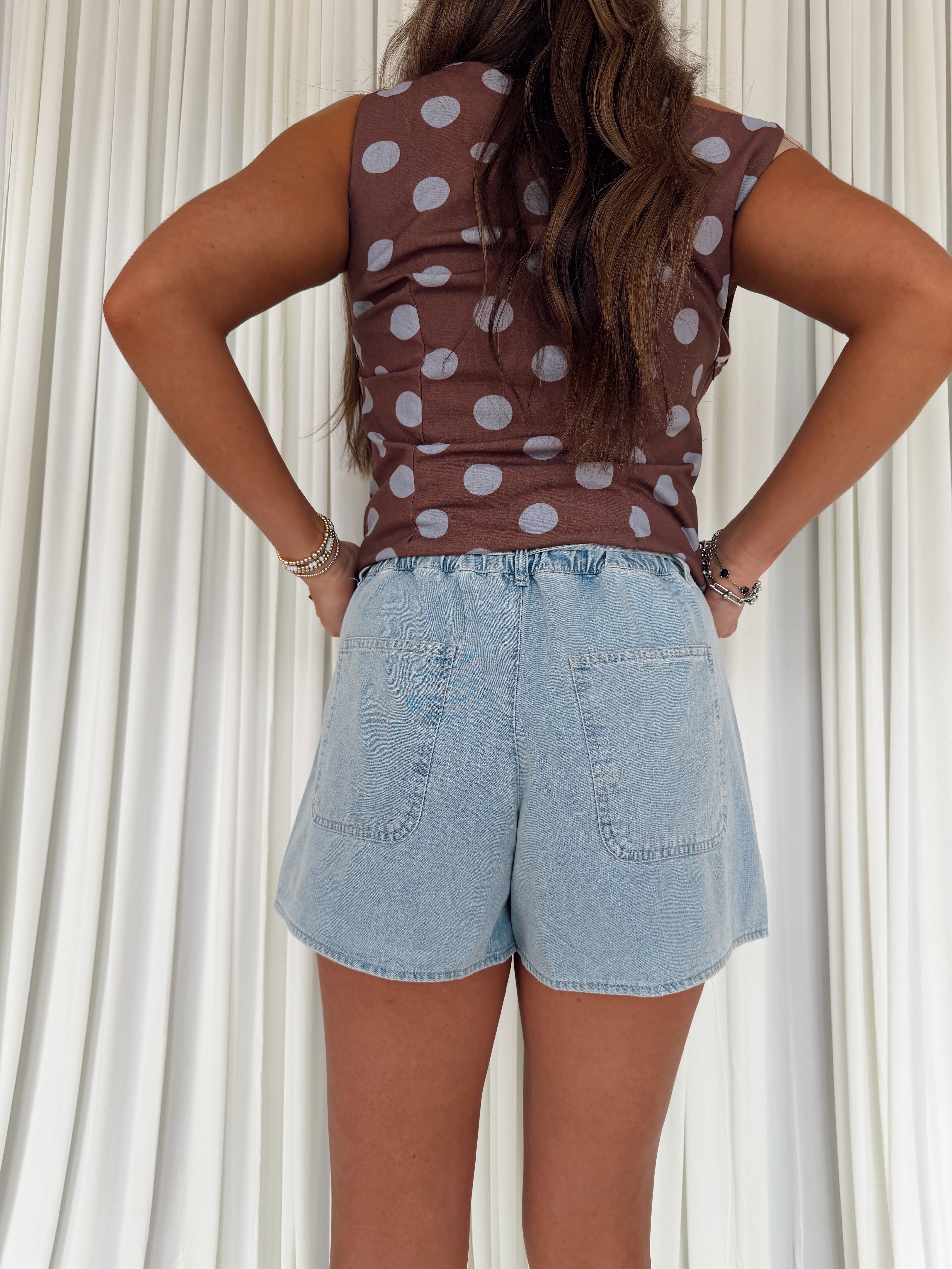 Asymmetric Tie Waist Skort