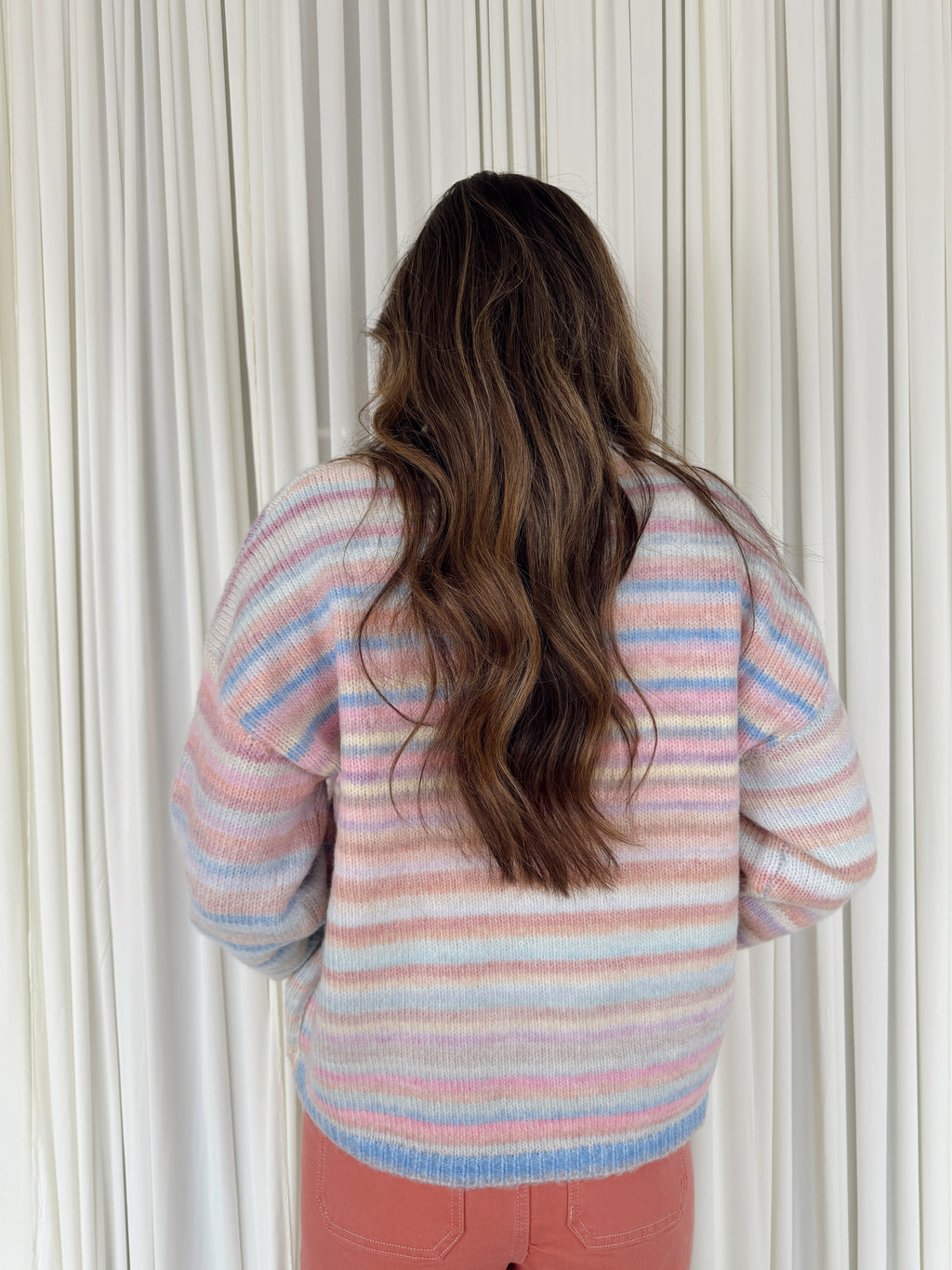 Button-Up Knit Sweater Cardigan
