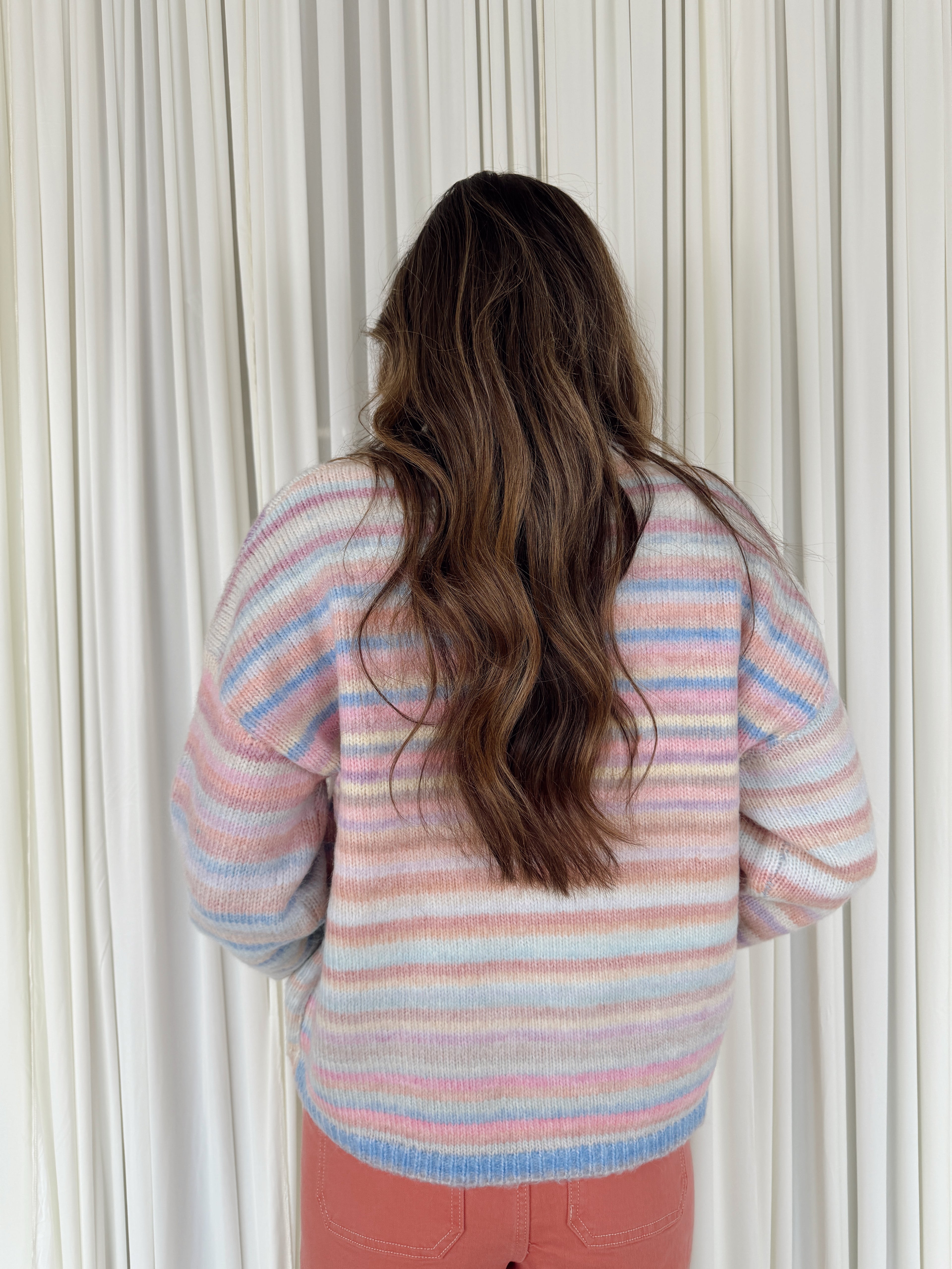 Button-Up Knit Sweater Cardigan