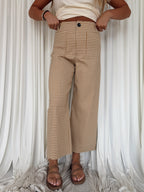 Gingham Straight Leg Pants