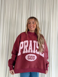 Praise God 2-Sided Mock Sweatshirt