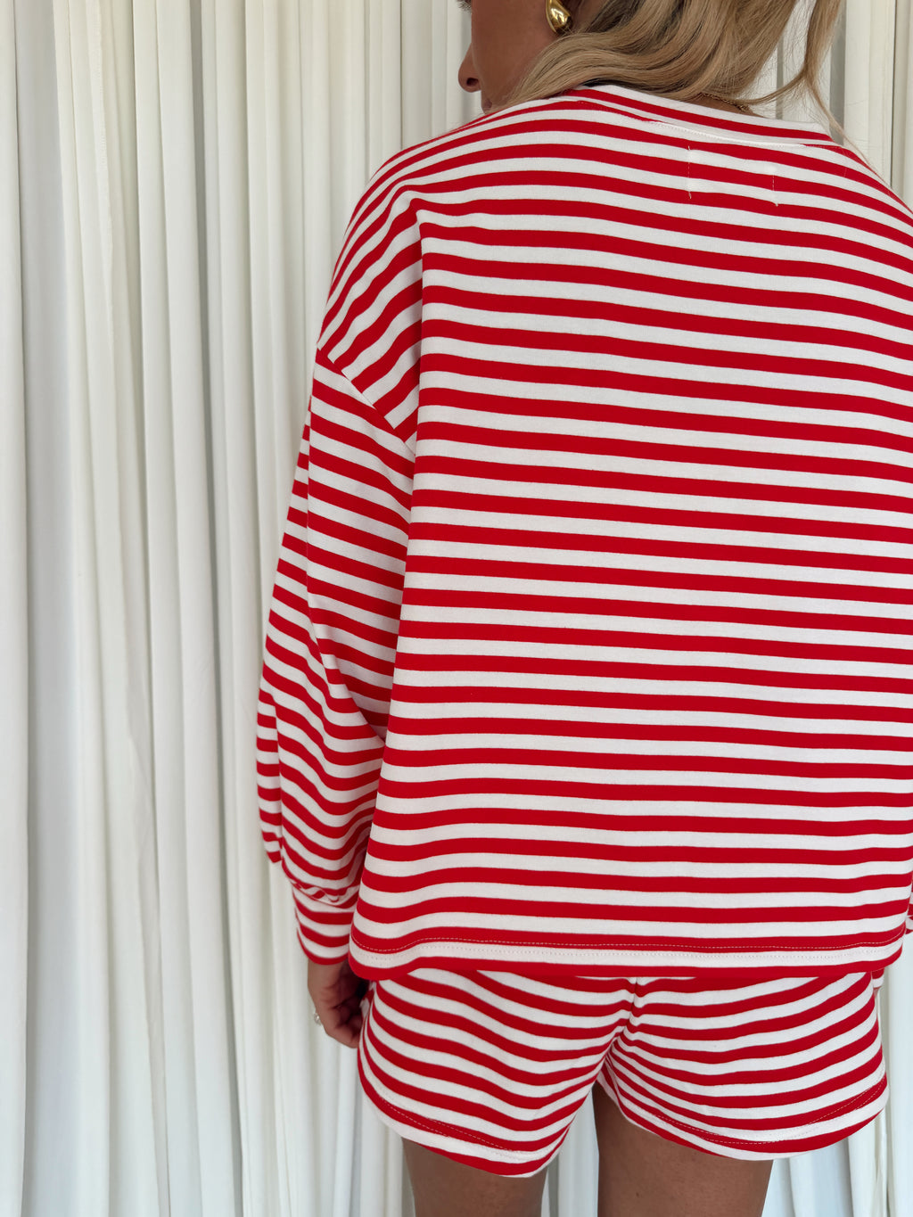 American Girl Oversized Striped T-shirt
