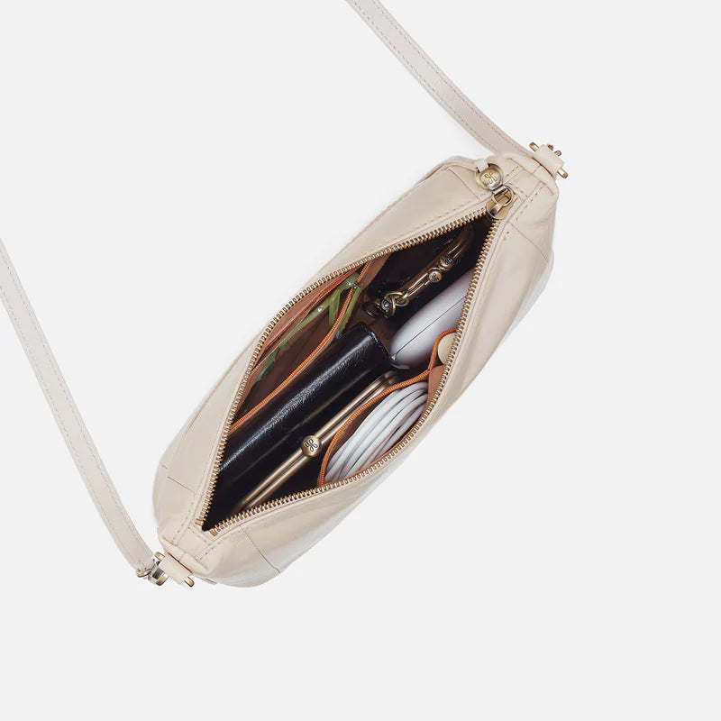 Darcy Carry-All Crossbody - Polished Leather | Pale Flax