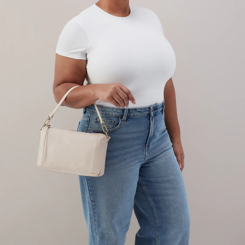 Darcy Carry-All Crossbody - Polished Leather | Pale Flax