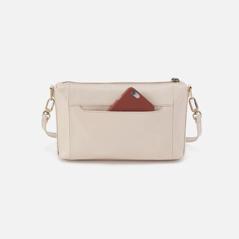 Darcy Carry-All Crossbody - Polished Leather | Pale Flax