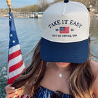 Take It Easy Trucker Hat - Navy