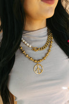 Chain Reaction Pearl Necklace