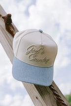 God's Country Vintage Trucker Hat - Denim