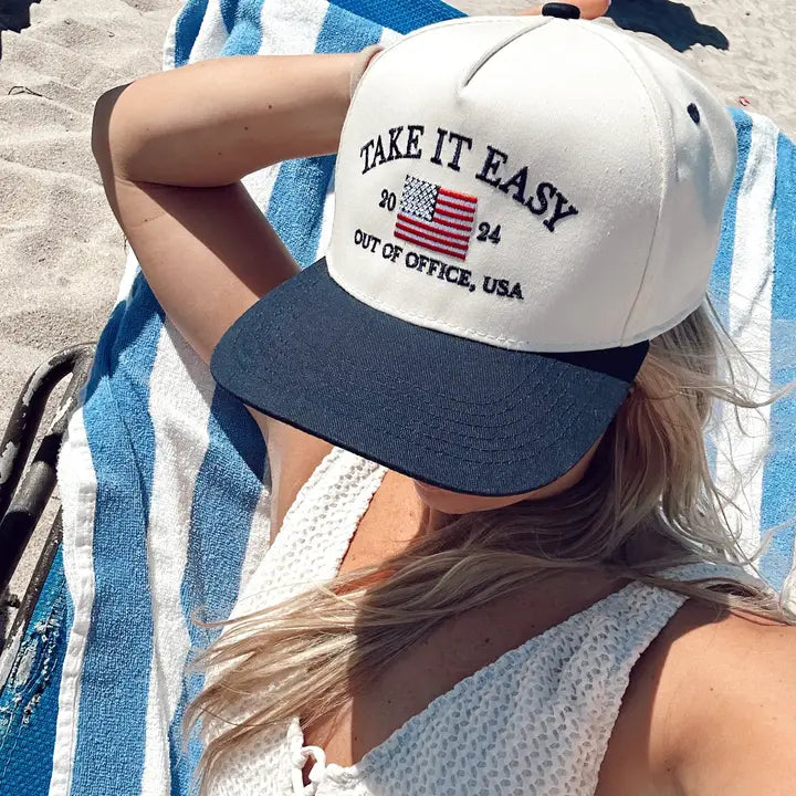 Take It Easy Trucker Hat - Navy