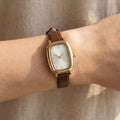 Vintage Embossed Square Watch