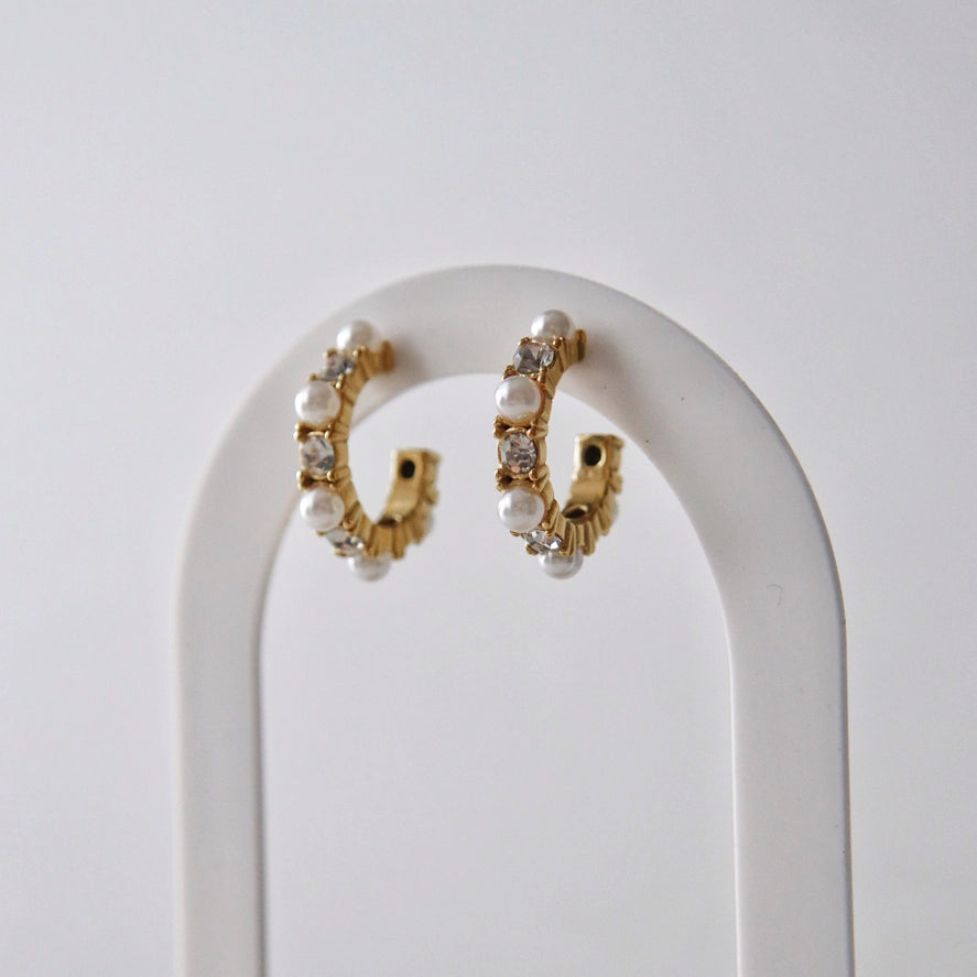 Lani Pearl and CZ Hoops