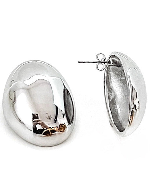 Estafane Oval Statement Stud Earrings
