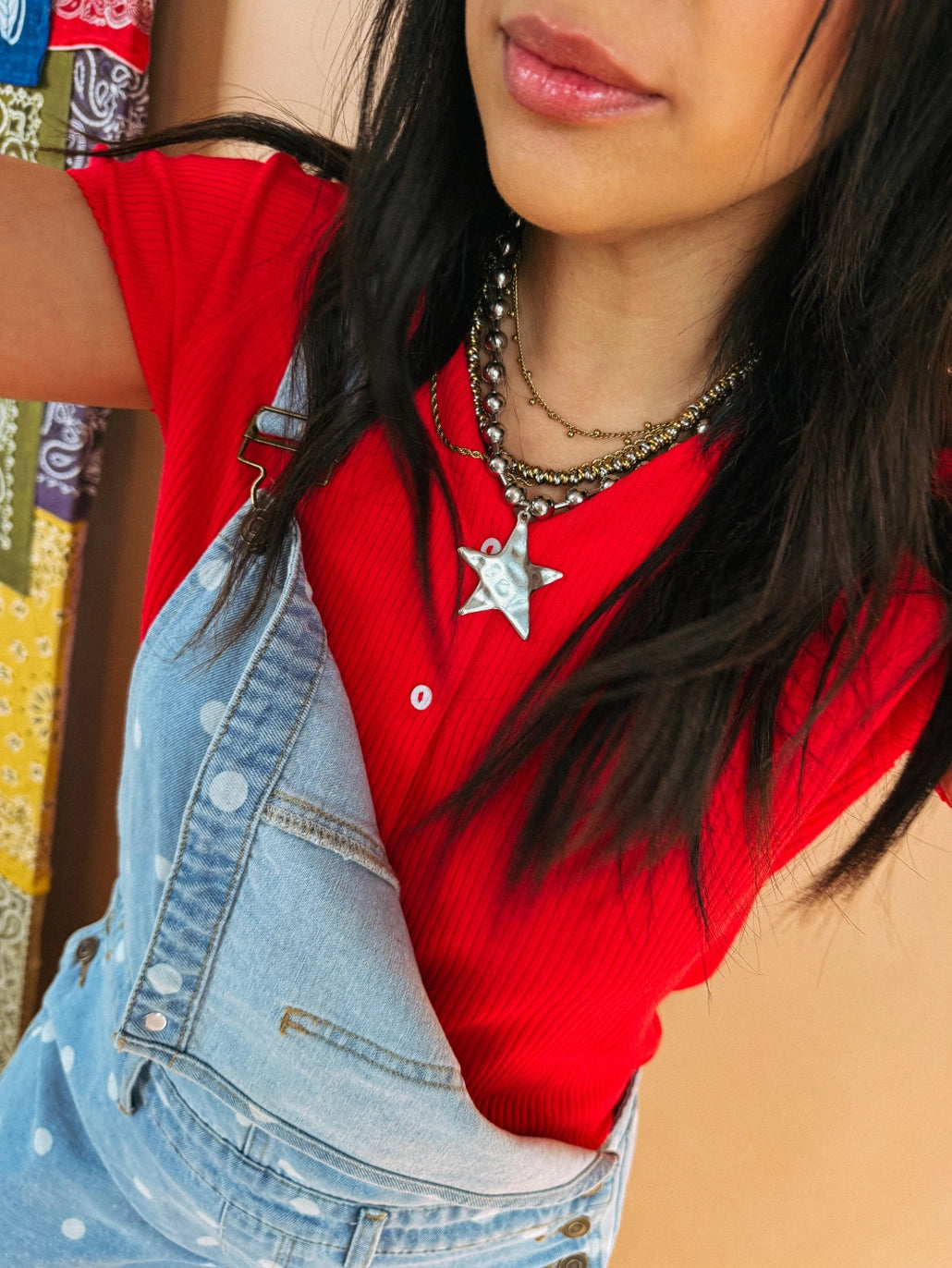 Barb & Star Necklace - Silver Star