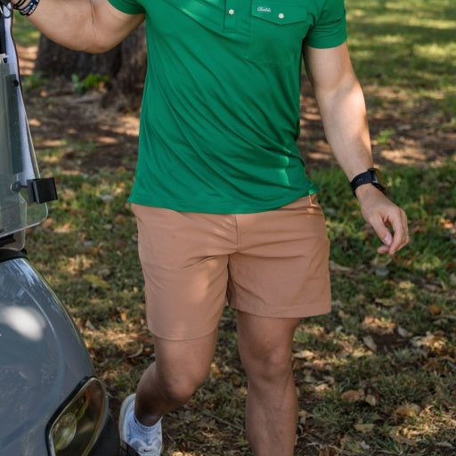 Everyday Short - Desert Tan - Flying Ducks Green Pocket