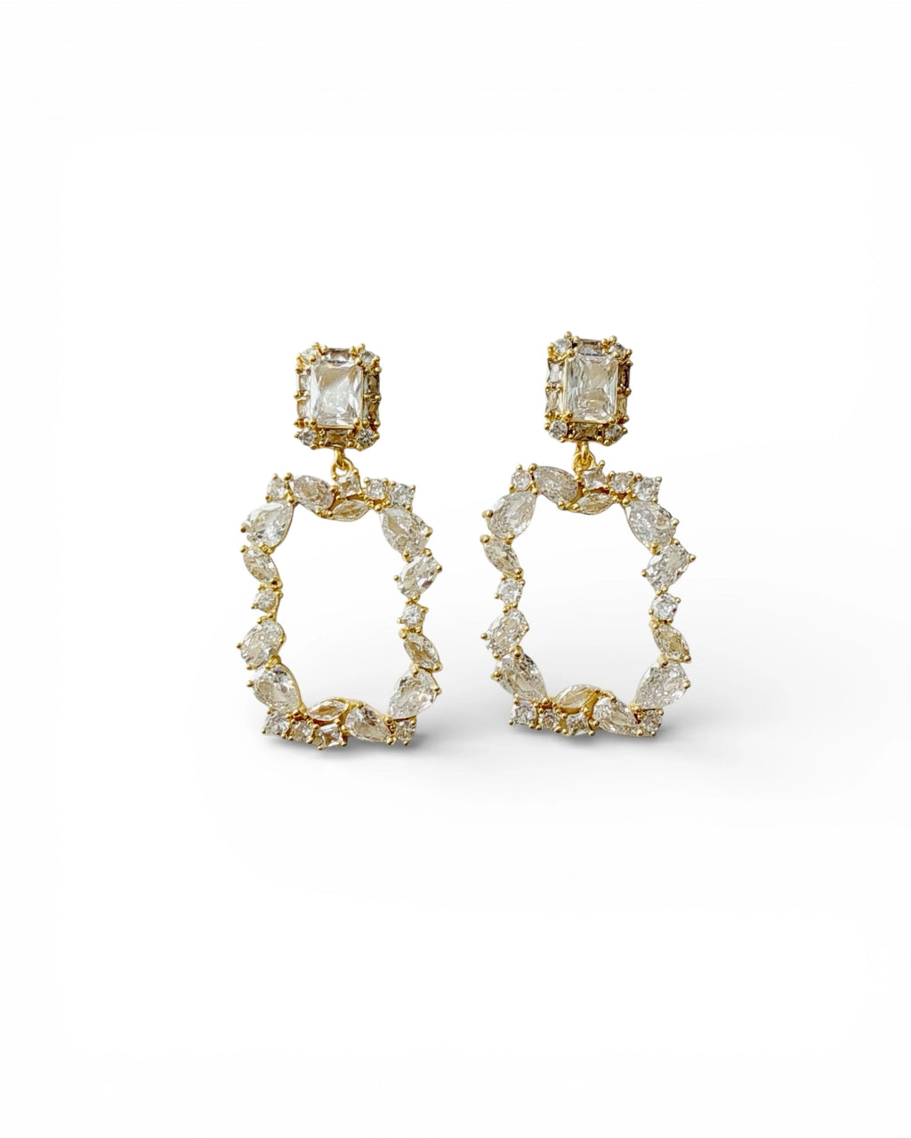 Big Dreams CZ Statement Earrings Gold Filled