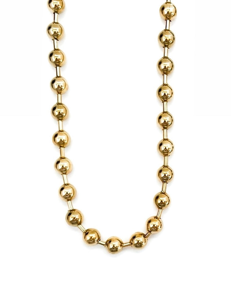 Barbara Beaded Gold Necklace