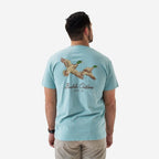 Short Sleeve Tee - Flying Mallards - Sky Blue