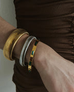 Baia Thick Coil Bangle Bracelet