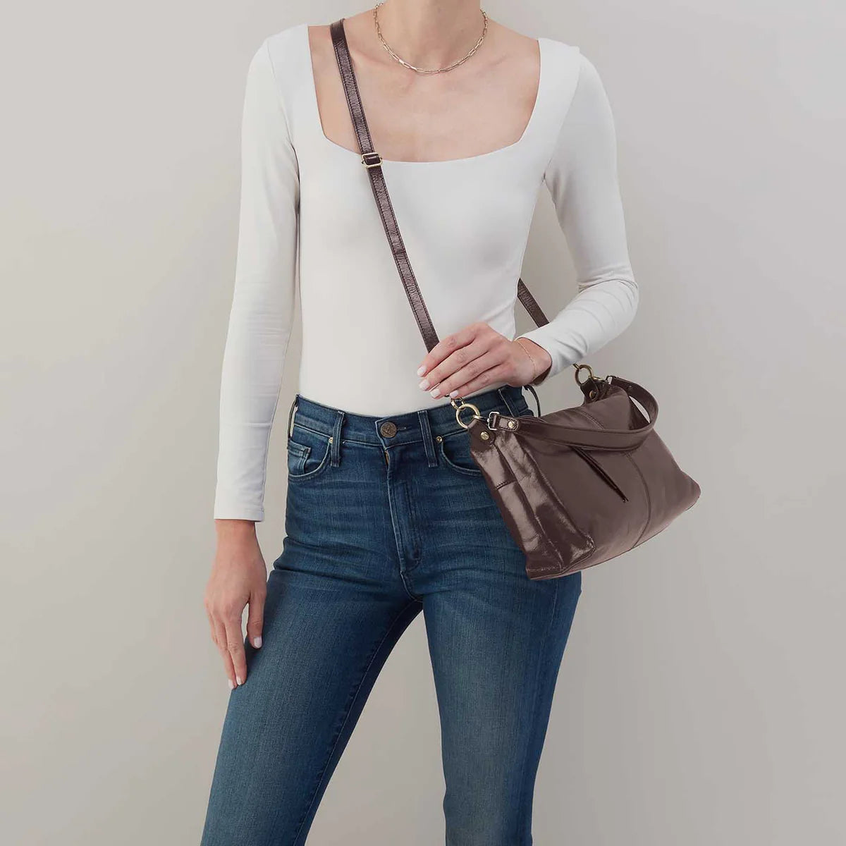 Avon Shoulder Bag - Polished Leather | Hearthstone