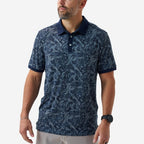 Ringer Performance Polo - Digi Camo - Navy
