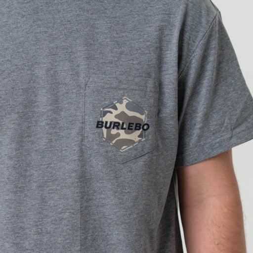 Short Sleeve Tee - Rad Dad Deer Camo - Dark Heather Grey