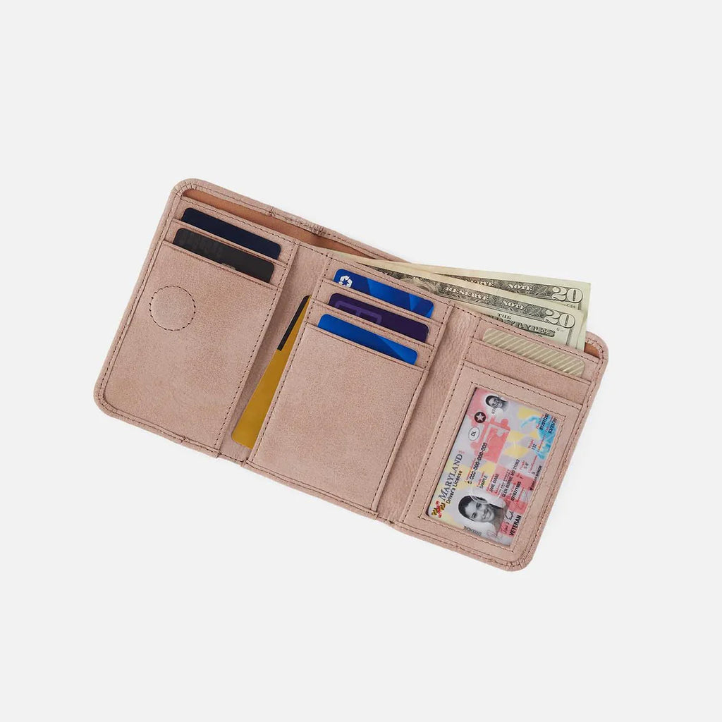 Jill Trifold Wallet - Buffed Leather | Hazel