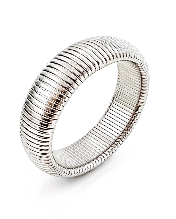 Baia Thick Coil Bangle Bracelet