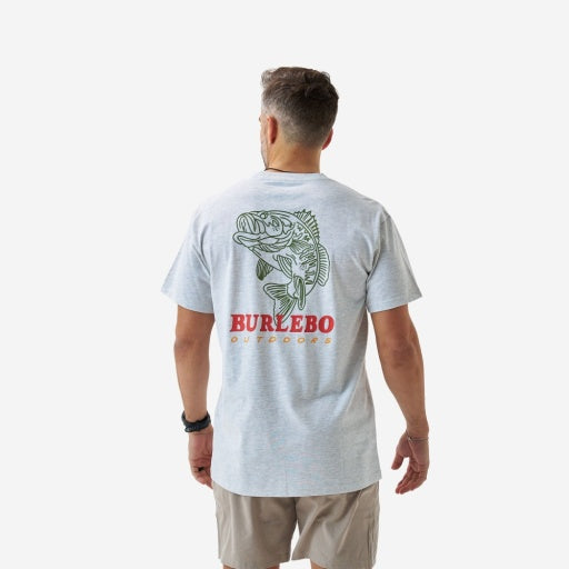 Short Sleeve Tee - Fish Wild - Ash Grey