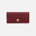 Hutton Large Wallet - Micrograin Leather | Red Dahlia