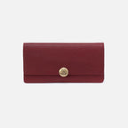 Hutton Large Wallet - Micrograin Leather | Red Dahlia