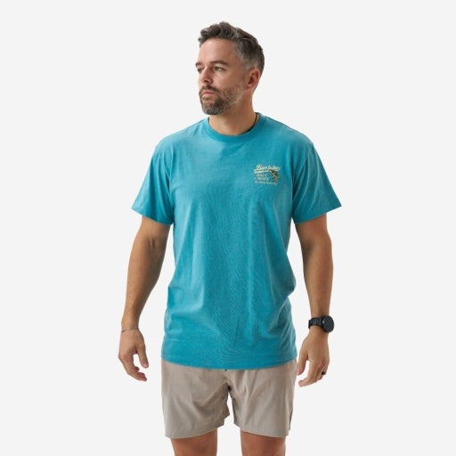 Short Sleeve Tee - Bait And Rigs - Cyan